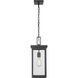 Barkeley 1 Light 8 inch Powder Coated Black Outdoor Hanging Lantern